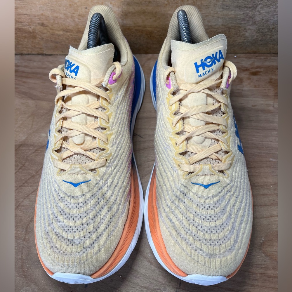 Hoka One One Mach 5 Womens Size 8.5 Running Shoes Sneakers Impala Cyclamen - Picture 3 of 12